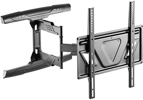 RICOO Supporto TV parete S5944 Girevole Inclinabile Televisore 32-55 (81-140 cm) Staffa universale Televisione LED/Curvo VESA 200 x 200-400 x 400