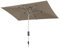 Knirps Automatic Sonnenschirm 260x165cm Taupe I innovativer UV-Schutz mit automatischem Öffnen & Schließen I stabiler Gartenschirm I Terrassenschirm kompakt I große Schirmfläche