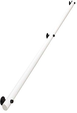 JLXJ Handlauf Geländer Weiße Treppen Handläufe, Holz rutschfest Innendeck Loft Barrier-Free Senioren Support Bar, Gegen Die Mauer Geländer, Size : 1.4m(4.5ft)