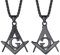 Richsteel herren Jungen Freimaurer Anhänger Halskette Personalisierter Punk Freimaurer Kette Schmuck mit Geschenkebox für Freunden Ehemann Model