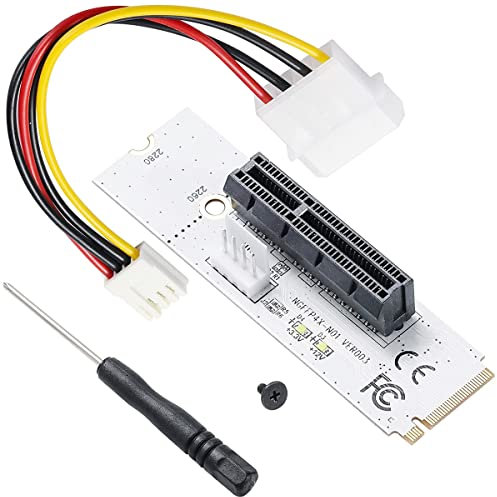 Youmile NGFF M.2 Schlüssel M zu PCI-E Express M Key M.2 2260 2280 SSD NGFF M2 auf PCI-e Adapter Converter Multiplier mit Schraubendreher für BTC Miner Mining