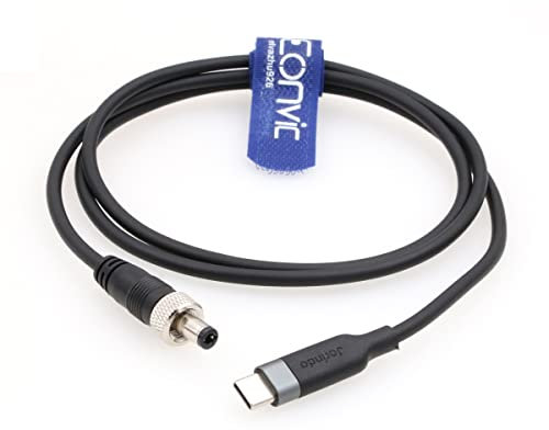 Eonvic USB 3.1 Typ C auf Verriegelung DC Power Jack PD Stromkabel für Atomos Ninja V Zwo ASI gekühlte Kameras