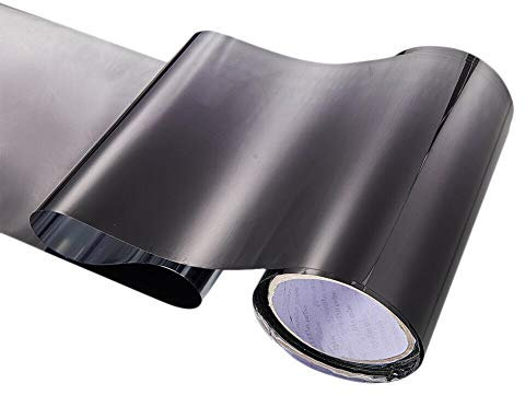 Lulaxy TöNung Folie Top Front Windschutzscheibe Folie Sonnen Schutz Farbverlauf 20X150Cm (Schwarz)