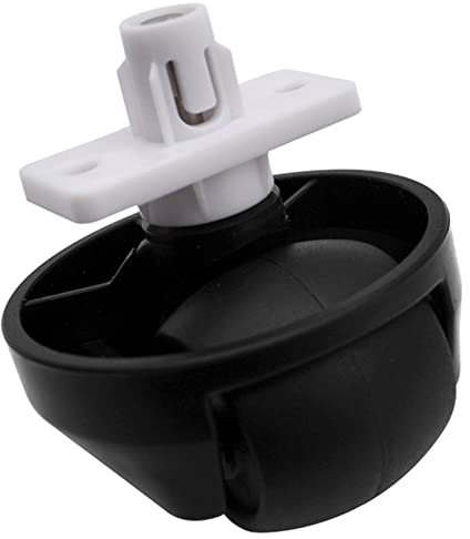 Saugroboter Lenkrolle Montage Vorderrad passt für Roborock S4 S6 Pure S5 MAX V E4 Roboterstaubsauger Zubehör Teile, Schwarz