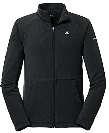 Schöffel Herren Fleece Jacket Toreck M, warme Fleecejacke, atmungsaktive Funktionsjacke aus Stretch-Fleece, black, 46
