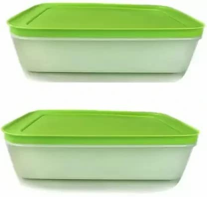 Tupperware Freezermate Aufbewahrungsbehälter, 1 l, Grün, Kunststoff, 2 Stück, Grün