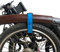 TWTOPSE Fahrradrahmen Rad Fester Riemen Für Brompton Faltrad, Nylon Fahrradhosen Riemen 1 Paar (Blau)
