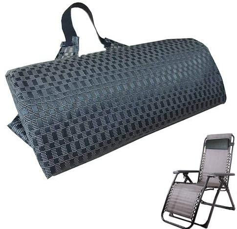 ARSBORUI Liegestuhl Kissen Kopfstütze Sonnenliegen Gartenliege Gartenstuhl Gartenmöbel Kopfkissen Reisekissen Nackenkissen Mit Gummiband, Strandliege Zubehör (kleines Quadrat)