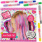 alles-meine.de GmbH 6 TLG. Set - Haarkreide - auswaschbar - Stifte - Dunkles & helles Haar - Bunte Farben - Bastelset zum Malen - für Kinder & Erwachsene/Malset - anmalen & aus..