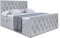 ALTDECOR Boxspringbett mit Matratze und Lattenrost, Boxbett, Fußteil, Topper, Polsterbett mit Bettkasten, Bett mit Stauraum H3-Matratze, Doppelbett, Springboxbett - Amay - 180x200 - Grau Monolith 84