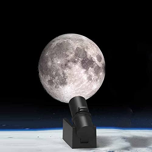 Creperture Lampe de projection de terre et lune Projecteur de planète rechargeable par USB Lumières d'ambiance pour chambre à coucher, chevet, salon, décoration murale, accessoires photo terre