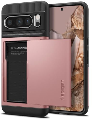 Spigen Slim Armor CS Hülle Kompatibel mit Google Pixel 8 Pro -Rose Gold