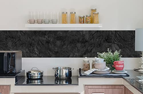 IlGruppone Paraschizzi da Parete Cucina Pannello Adesivo Prodotto Italiano con Inchiostro Atossico Ignifugo e Resistente all'Acqua - ParaschizziArdesia - 50x60cm