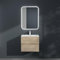 Mai & Mai Bathroom Wall-Hung Vanity Unit with Basin | 60×48×50cm Oak Greige Cabinet | 2 Soft-Close Drawers | Includes Stone Resin Sink Aqualis