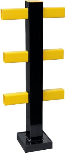 kaiserkraft | BLACK BULL Rammschutz-Geländer Hybrid | BxH 100 x 1040 mm | Mittelpfosten | Innenbereich