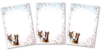 Minkocards 12 Mini-Notizblöcke Pferd Mitgebsel für Kindergeburtstag Gastgeschenke für Mädchen Mädchengeburtstag / A7-Format