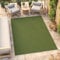 TAPISO Mono Teppich Kurzflor Indoor Outdoor UV-beständig Grün Khaki Einfarbig Wohnzimmer Schlafzimmer Kinderzimmer Modern Design ÖKO-TEX 200 x 300 cm