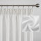 MYSKY HOME Tende e Tendaggi Tenda da Soggiorno con Nastro Volant, Tenda Corta con Linguetta, Set da 2, Tende in Simil Lino Semitrasparente per la Cameretta dei Bambini, H 160 x L 140 cm, Bianco