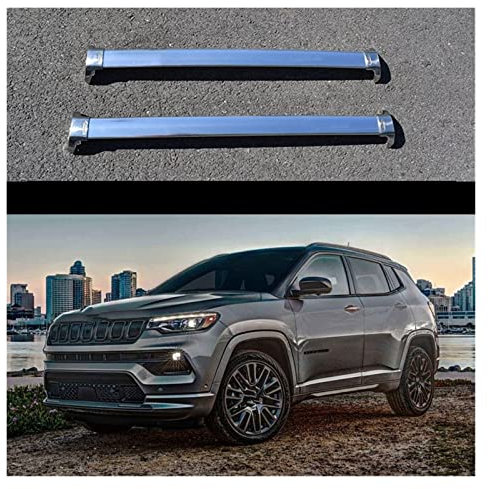 Relingträger Dachreling Dachträgerstangen Für Jeep Für Compass 2017 2018 2019 2020 2021 2022 Dachträger Querträger Schienen Bar Gepäckträger Bars Top Rack Rail Boxen