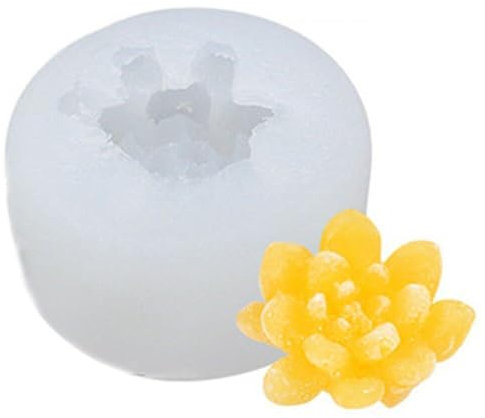 Fopytu Sukkulente Silikonform Kaktus Blütenharz Gussformepoxidharzpflanzen Formen Zum Herstellen Von Kuchenschokoladenkerzeer Fondant Polymer Ton