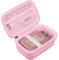 BOVKE Carrying Case Compatible with JBL Go 3/4 Wireless Bluetooth Portable Speaker, Extra Mesh Pocket for Charging Cables and Accessories, Pink