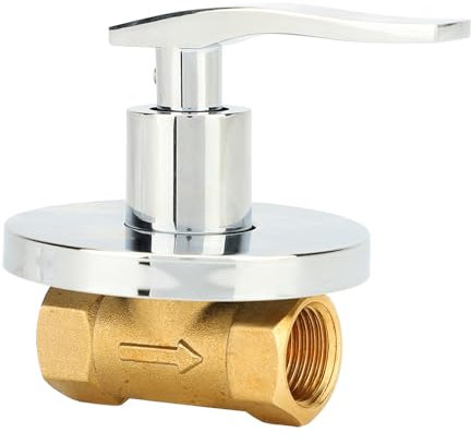 1/2 Angle Water Shut Off Valve Copper Leakage Proof Concealed Installation Water Stop Valve for Kitchen Bathroom for Faucets, Showerheads, Pipes