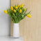 Hejo Keramik Vase Weiß, Moderne Blumenvase, Schlichte Deko Vase, Kleine Vase für Pampasgras für Wohnzimmer, Schlafzimmer, Bauernhaus, Büro (Weiß)