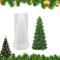 Zueyen Silicone Moulds Casting Moulds Christmas, Christmas Tree Candle Mould, Resin Silicone Mould for Scented Candles, Ornaments, Gifts (Bubble Christmas Tree)
