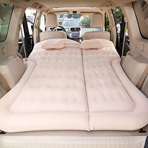 CAKERS Auto Luftmatratze für VW Golf 6 GTI Golf 7 GTI Golf Tdi Golf Sportsvan, Bewegliche Luftbett Zubehör,C/Beige