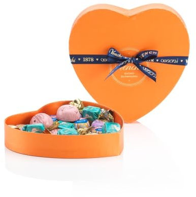 Venchi - Collezione Murrine - Confezione Cuore con Cioccolatini Dolci Italiani, 268 g - Senza Glutine - Idea Regalo