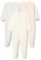 Amazon Essentials Combinaison Pour Jour et Nuit avec Pieds Mixte Bébé, Lot de 3, Gris Colombe/Ivoire/Rose Pâle, 0-3 mois