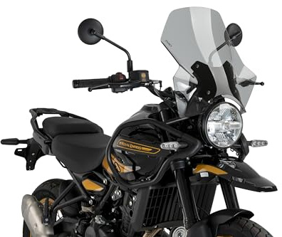 Puig 22113H Adjustable Windshield – Aerodynamic Protection and Innovative Design for Royal Enfield Himalayan 450 2024-2025, Smoked