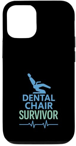 Ansia dentale Umorismo Dentista Paura Filo Interdentale Cavità Sopravvissuto Custodia per iPhone 12/12 Pro
