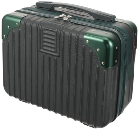 BESTYASH Kreativer 14-Zoll Kosmetikkoffer Damen Kratzfest Großer Tragbarer Make Up Koffer Reise Zugkoffer mit Robustem Material