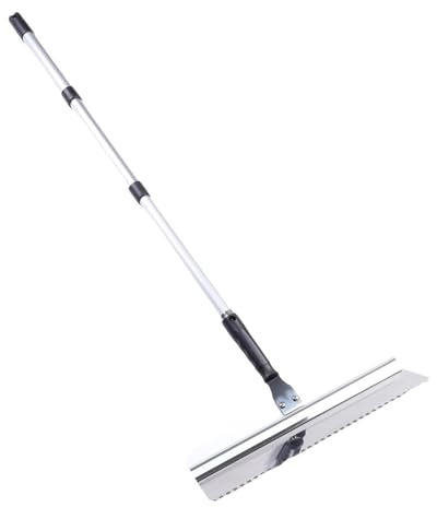 Garosa 16 Inch Floor Leveling Tool, 3 Replaceable Blades with Adjustable Telescopic Handle 50-100cm for Cement Mortar Self Leveling Floor Paint Removal