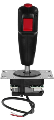 VICASKY Gaming Joystick Ersatzteil mit Mikroschalter Vibrationsfunktion Flugcontroller für PC Flugsimulationen Präzise Steuerung für Einsteiger und Profis