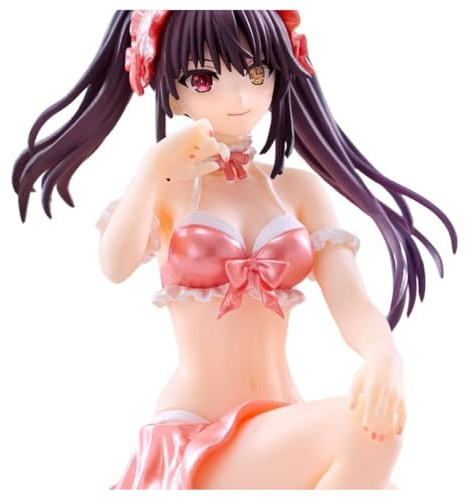 Kurumi Tokisaki Swimsuit Pastel Red Color Version Figur 15 cm Date a Live V Noodle Stopper
