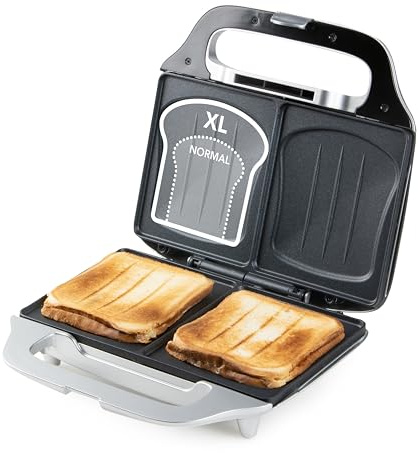 DOMO DO9267C XL Croque - Backfläche 50% größer - Silber