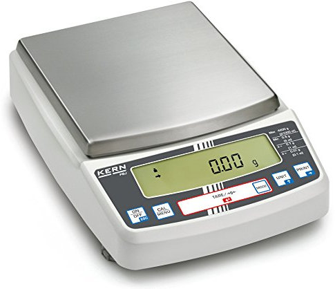 Präzisionswaage mit Eichzulassung [Kern PBJ 4200-2M] Multifunktions-Laborwaage mit Single-Cell-Wägesystem und Eichzulassung [M], Wägebereich [Max]: 4200 g, Ablesbarkeit [d]: 0,01 g