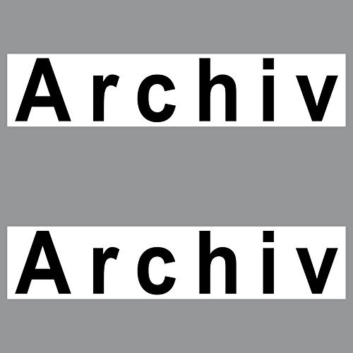 GreenIT 2 Sticker Archiv PVC Aufkleber 20cm Hinweis Schild für Tür Tor Keller in Geschäft Arzt Praxis Kanzlei