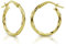 OROVI Ohrringe Damen -Creolen Gold (585) 14 kt Gelbgold - Damenohrringe aus Echtgold - Runde Hoops Ohrringe - Schmuck Damen - Gold Schmuck - hypoallergene ohrringe - Ohrschmuck Hergestellt in Italien