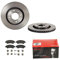 BREMBO BREMSSCHEIBEN COATED Ø266mm + BREMSBELÄGE VORNE FÜR PEUGEOT 207 208 1