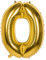 Boland 22020 - Folienballon Zahl '0' Gold 86 cm, Gold, Zahlenballon, Nummer, Ballon, Luft, Geburtstag, Jubiläum, Kindergeburtstag, Geschenk