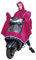 EMVANV Regenmantel für Motorrad, wasserdicht, für Elektromobile, Roller, Motorrad, Regenponcho mit Spiegelschlitzen, reflektierende Streifen für sicheres Fahren bei Nacht., rosarot