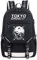 WANHONGYUE Tokyo Ghoul Anime Cosplay Leuchtend Rucksack Schultasche Laptop Backpack mit USB-Ladeanschluss Schwarz / 13