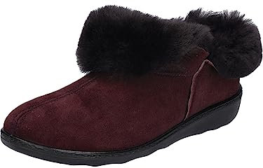 Westland Damen Pantoletten Avignon 102, Frauen Hausschuhe,Weite F (Normal),patschen,schlapfen,Indoor,daheim,zuhause,Rot (aubergine),42 EU / 8 UK