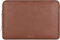 Comfyable Slim Laptop Sleeve 15 Inch Snugly Compatible with MacBook Air 15-in M4 2025 A3241 M3 2024 A3114 M2 2023 A2941, PU Leather Bag Waterproof Cover Notebook Computer Case for Mac, Brown