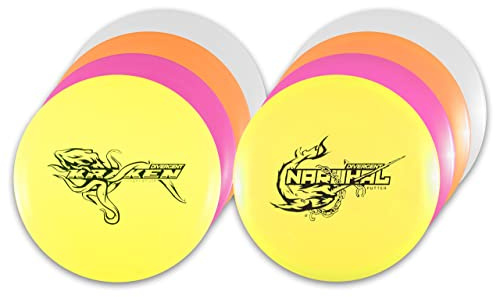Divergent Discs 8-Disc Family Starter Disc Golf Set - Disc Golf Discs Set for Beginners