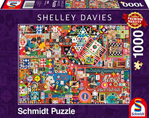 Schmidt Spiele 59900 Shelley Davies, Vintage Gesellschaftsspiele, 1000 Teile Puzzle