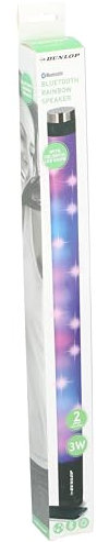 DUNLOP Bluetooth Lautsprecher - Mit Licht - 3 W - 2000 mAh - Regenbogenfarben